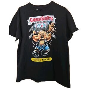 WWE Garbage Pail Kids Stone Cold Steve Austin T-shirt Large Seething Steve Black